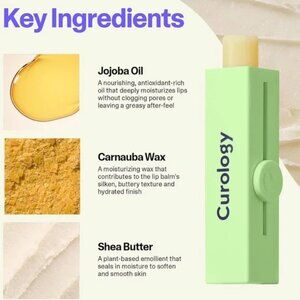 CUROLOGY GREEN MINT MOISTURIZING LIP BALM CREAM NWT